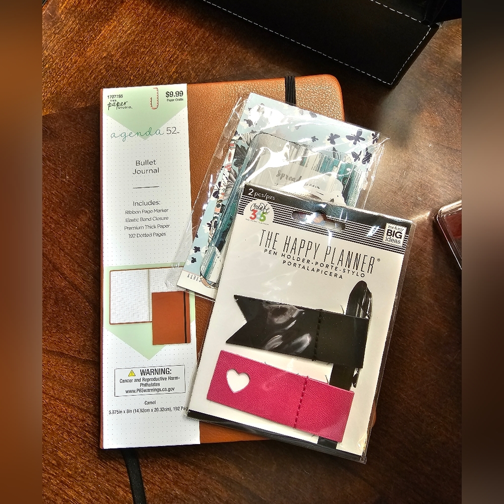 Bullet journal and accessories bundle